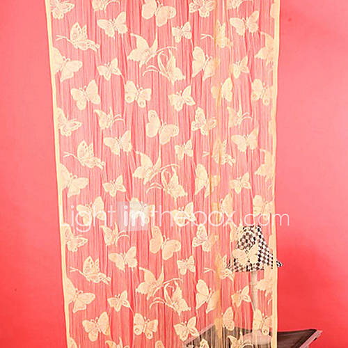 Modern Fluttering Dance Butterflies Pattern Curtain Line(39W × 79L)