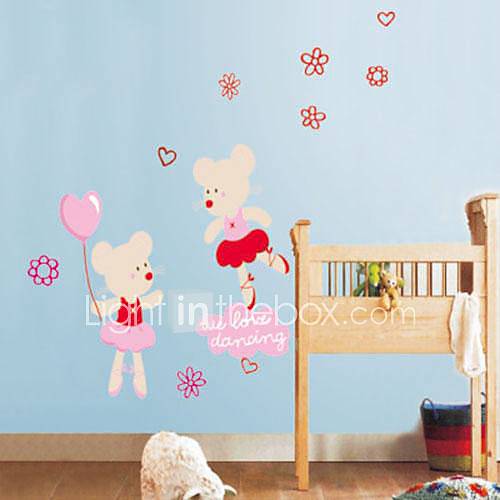 Vinyl Cartoon Mouse Wall Stickers Wall Decals