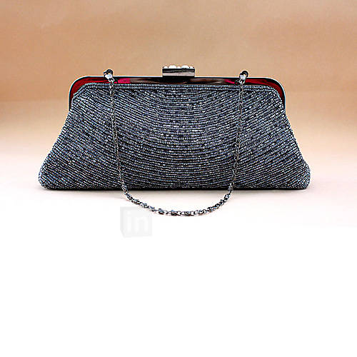 Freya WomenS Fashion Exquisite Beeded Purses(Gray)