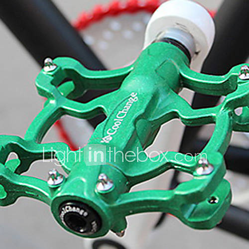 CoolChange Aluminum Alloy Anti Slip Durable Green MTB Pedal