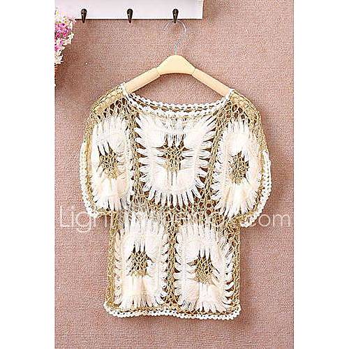 Womens Sexy Fashion Hollow Out Sweater