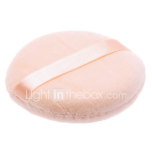 Round Shaped with Lint Skin Color Nature Sponges Powder Puff for Face