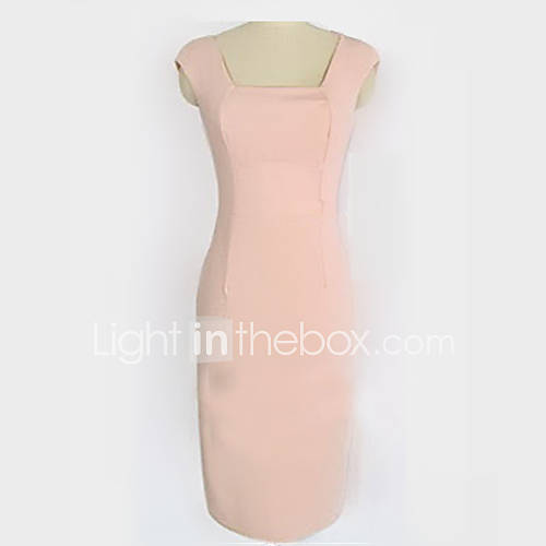 MS Pink Simple Slim Fit Dress