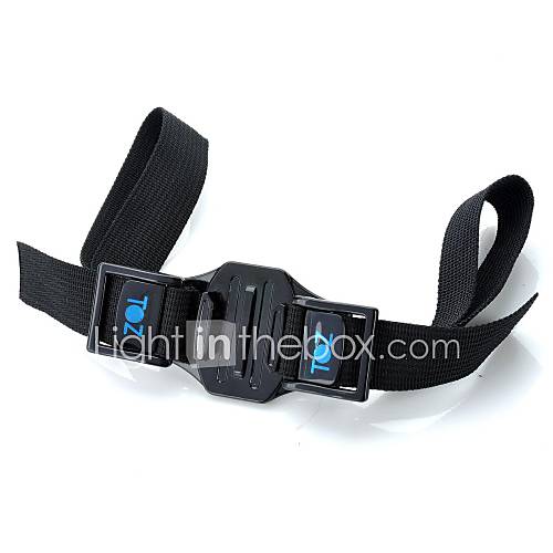 TOZ TZ GP121 New Sports Camera Helmet Bracket w/ Strap for GoPro Hero 3 / 3 / 2 / 1 Black