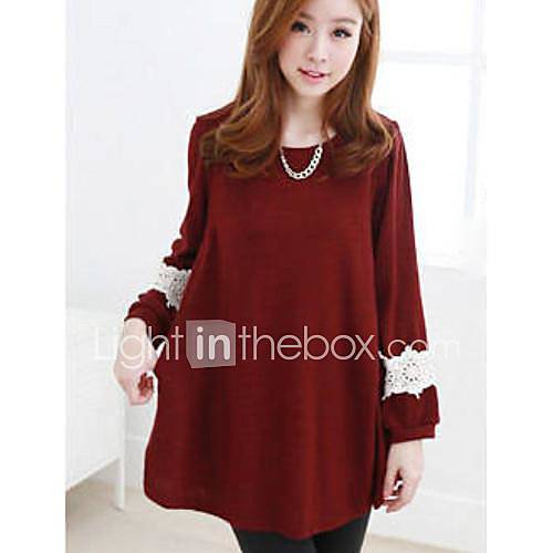 Womens Casual Round Embroidery Mini Dress