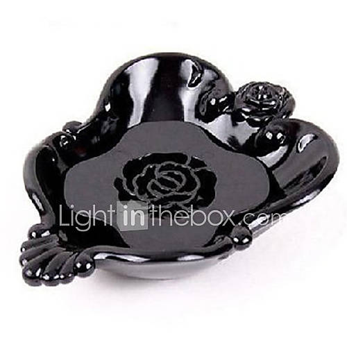 Rose Shaped Plastic Soap Holder, L14cm x W11cm x H4cm