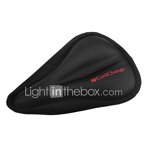 CoolChange 3D Silica Gel Breathable Black Bicycle Saddle Cushion