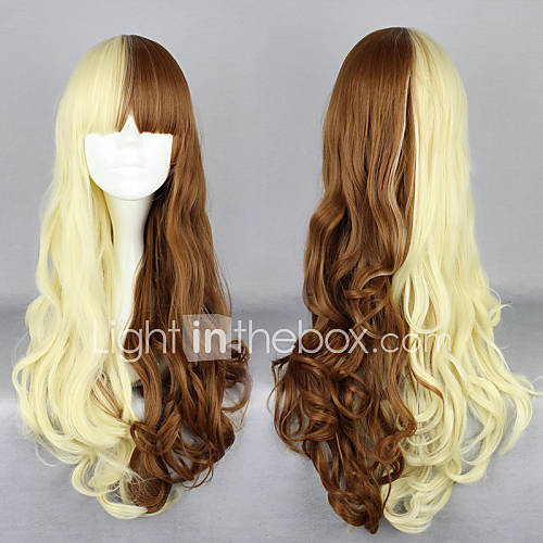 Harajuku Style Cosplay Synthetic Wig Lolita Long Wavy Wig Mixed Colors