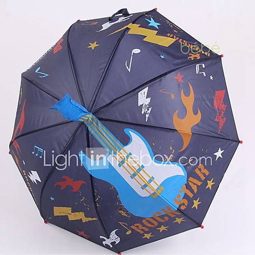 Childrens Guitar Featured Cartoon Uv Umbrella