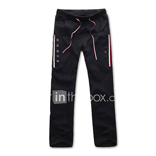 Mens Leisure Ribbon Movement Pure Cotton Pants