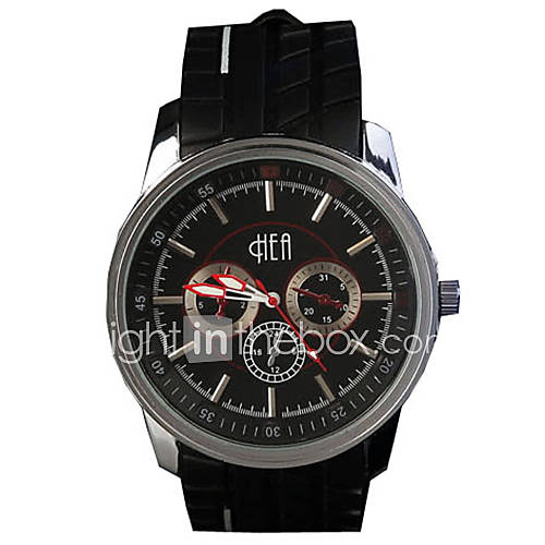 Loveshow Elegant Eco Friendly Silica Gel Wristwatch R13009SBB