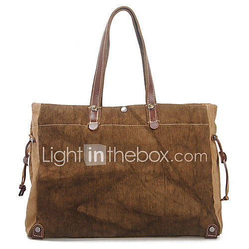 MUCHUAN Cotton Jute Retro Leisure Bag(Screen Color)