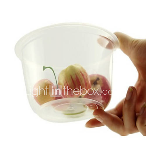 Disposable Plastic Bowl, Set of 10, L12cm x W13cm x H1cm