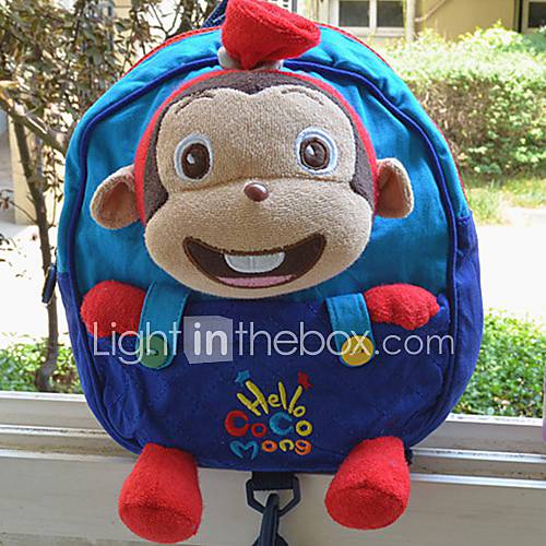 Children Cute Monkey Cartoon Schoolbag Safety Harness Backpack