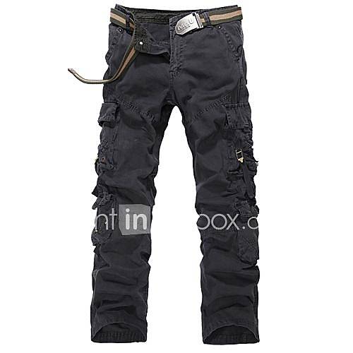 Men More Than Pure Cotton Fashion Leisure Trousers Pocket