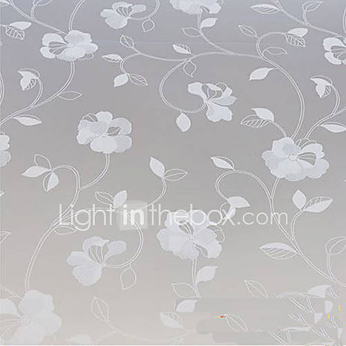 Elegant Artistic Free Style Dreamy Flowers Window Film