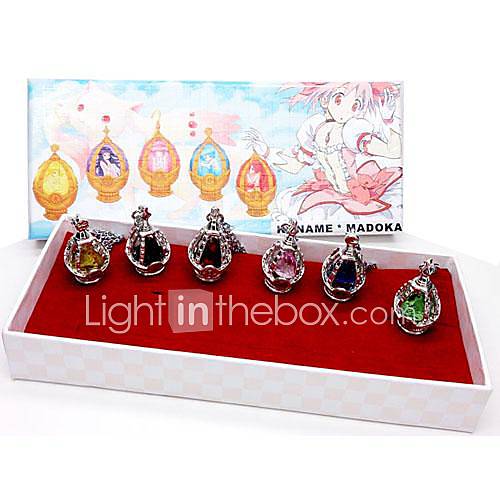 Puella Magi Kyōko Sakura Philosophers Stone Necklaces Cosplay Accessories Set