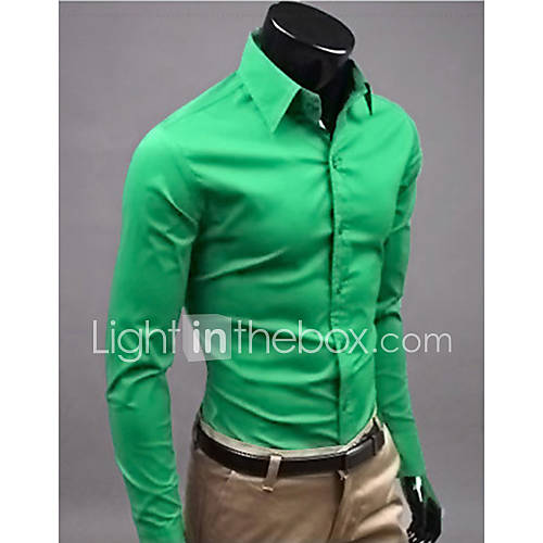 MSUIT Fashion Cultivate OneS Morality MenS Long Sleeve Shirt Z9183