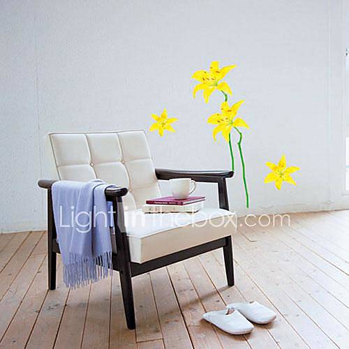 Vinyl Yellow Flower Wall Stickers Wall Decals