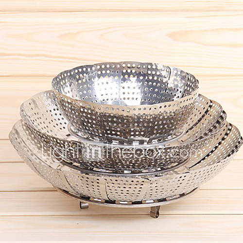 Medium Stainless Steel Scalable Steamer Tray, W19cm x L30cm x H12cm