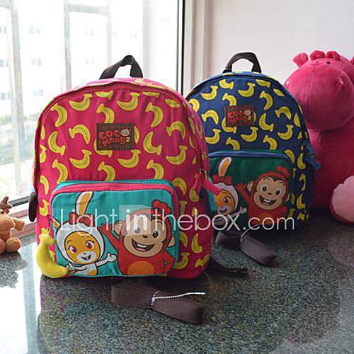 Children Cute Monkey Cartoon Schoolbag Safety Harness Backpack