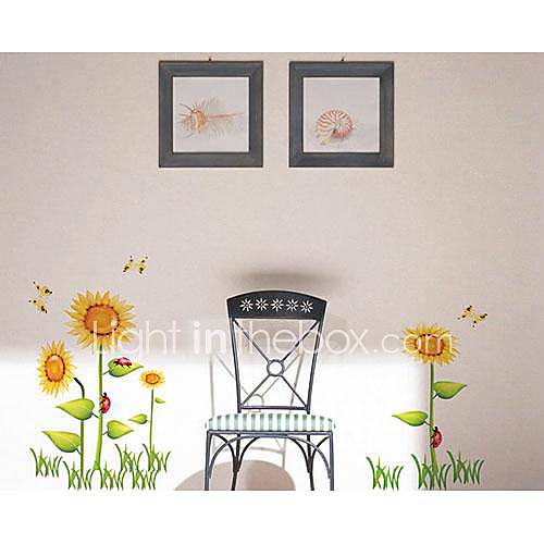 Vinyl Sun Flower Wall Stickers Wall Decals