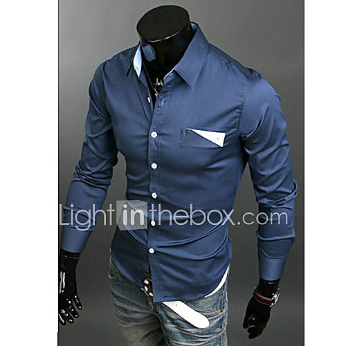 MSUIT Leisure Fashion MenS Large Size Shirt Z9101