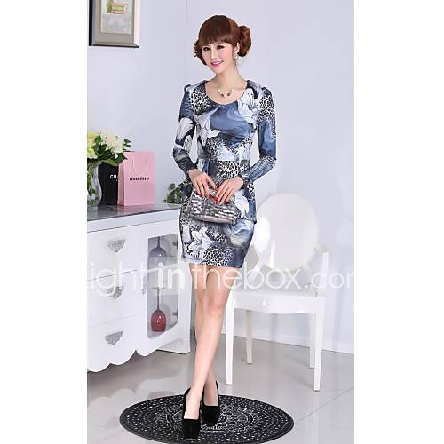 Womens False Two Splicing Dress