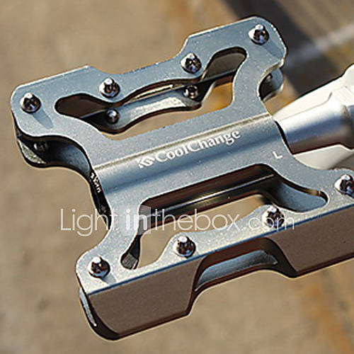 CoolChange Aluminum Alloy Anti Slip Gray Mountain Bike Pedal