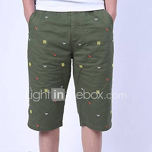 Mens Summer Casual Mid Length Shorts