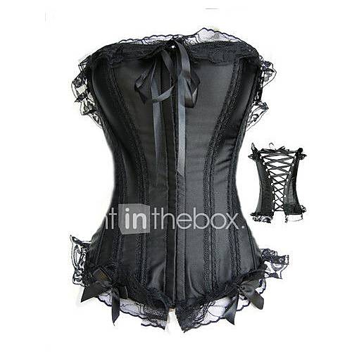 Darling Clothes Womens Sexy Tie Lace Steel Keep Fit Satin Corset