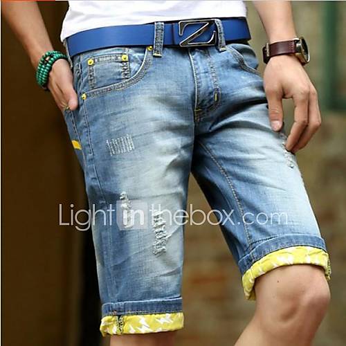 Mens Summer Casual Short Jeans(Except Acc And Belt)