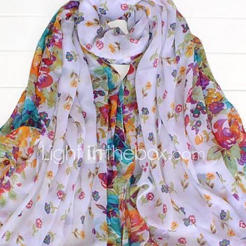 Womens Rural Floral Scarf