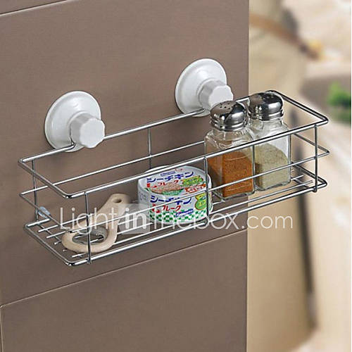 Stainless Steel Bathroom Shelves, W10cm x L30cm x H7.5cm