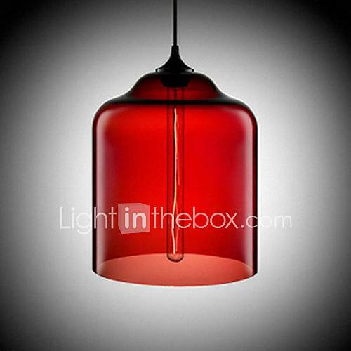 Bottle Design Pendant, 1 Light, Concise Iron Painting