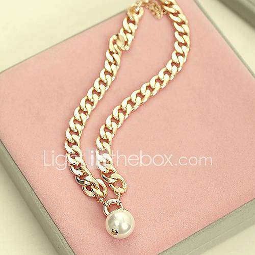 Shadela Pearl Gold Fashion Necklace CX128 1
