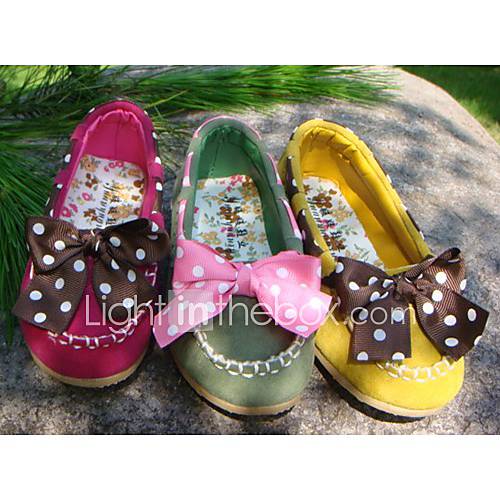 Childrens Sweet Lace Bow Tendon Late Shoes