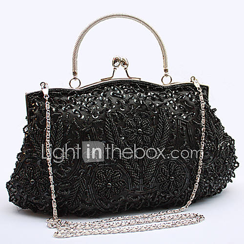 Freya WomenS Fashion Handmade Beaded Bag(Black)