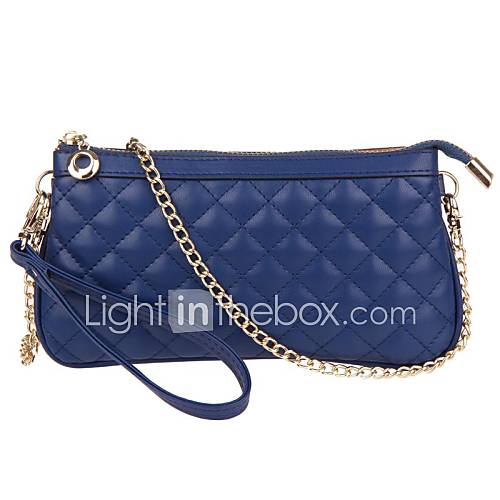 Womens Quilted Chain Genuine Leather Messenger Handbags