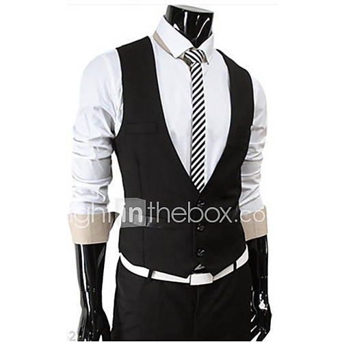 ZZT New MenS Solid Color Slim Men Must Vest