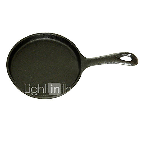 5 Cast Iron Frying Pan with Handle,Cast Iron Dia 13cm x H1.5cm