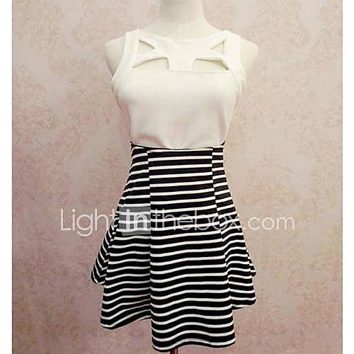 Womens Hollow Out Sexy Cultivate Ones Morality Dress