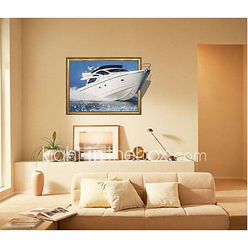 3DThe Yacht Wall Stickers Wall Decals