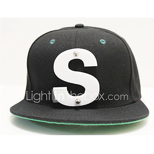 Unisex Crystal S Alphabet Bassball Cap