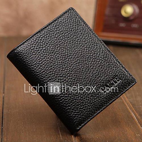 Womens Vintage New Women 100% Genuine Grain Leather Half Wallet Wallet Linning Color on Random