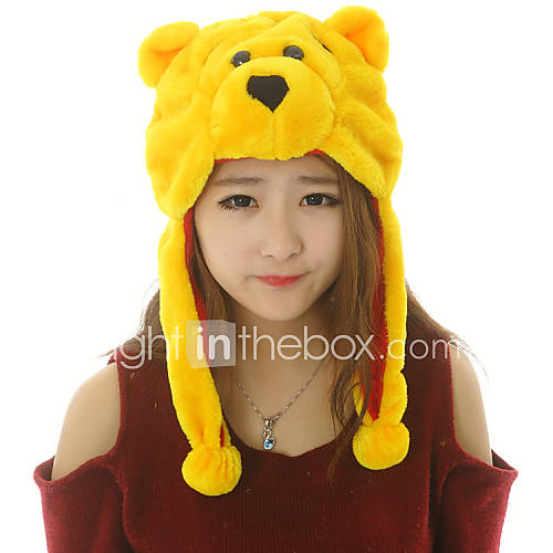 Unisex Lovely Winnie the Pooh Warm Fuzzy Kigurumi Aminal Beanie