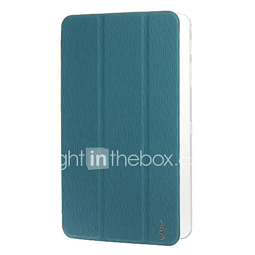 PU Leather Plastic Full Body Case with Stands for Samsung T320 (Dark Green)