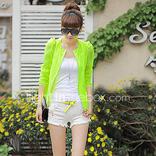 Loongzy Womens Korean Long Sleeve Thin Sunscreen Ventilate Shirt