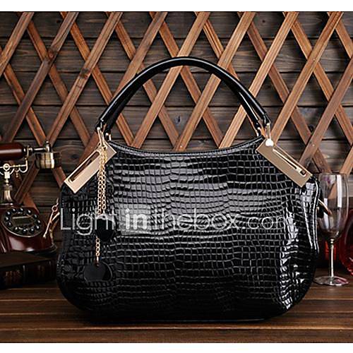 womens Genuine Leather The Crocodile Grain High Grade Tote