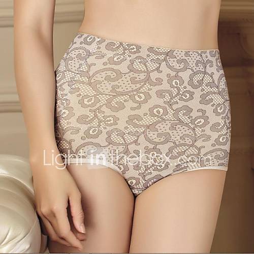 Womens All Cotton High Waist Maintain Body Type Briefs